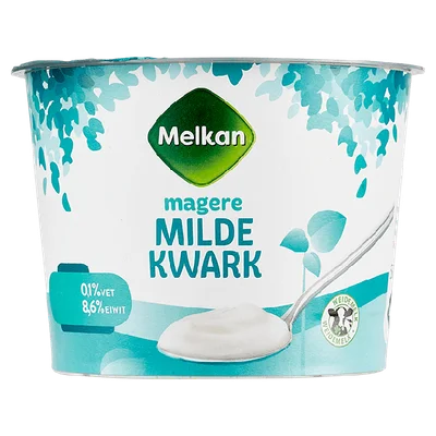 Melkan Magere milde kwark Pot 500 g