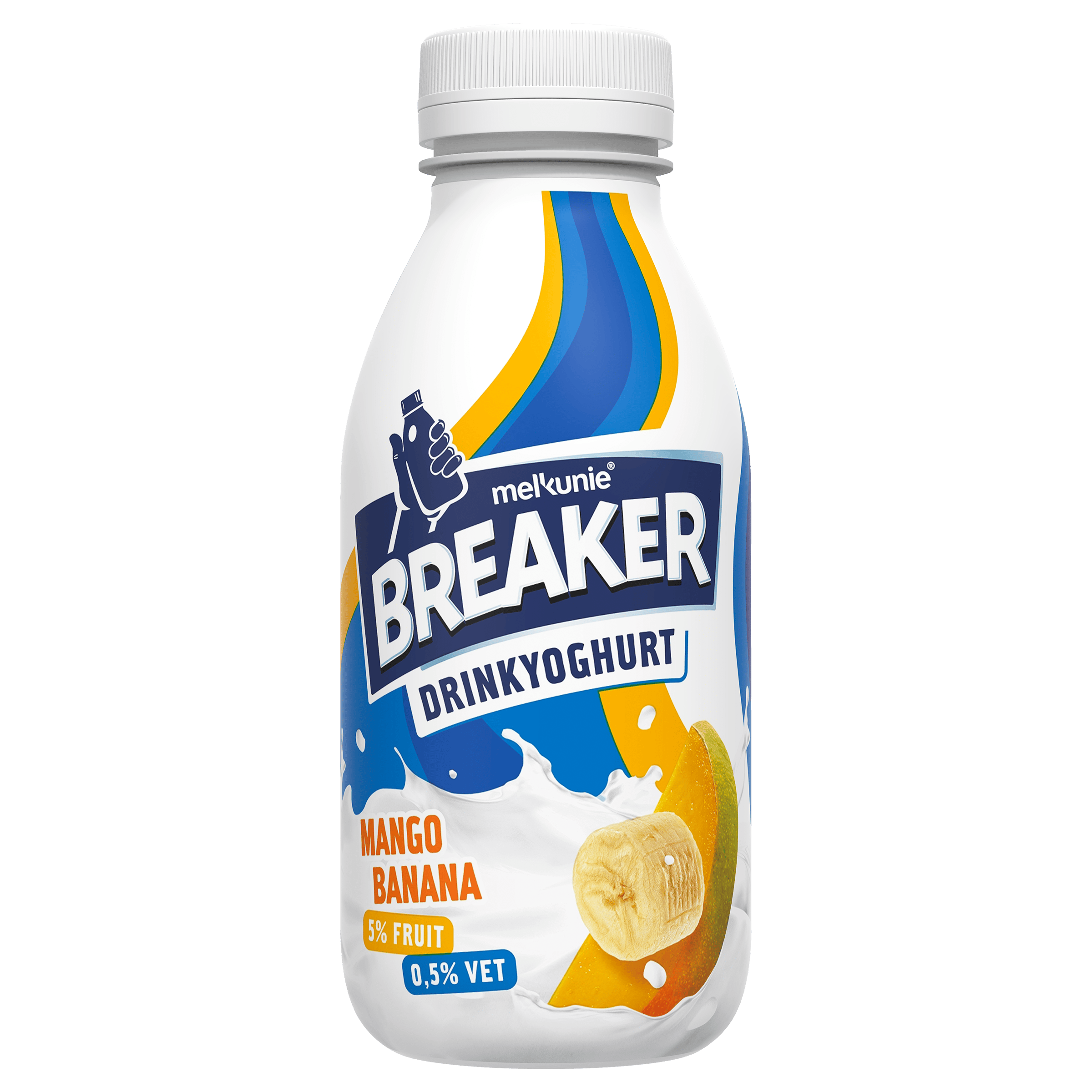 Melkunie Breaker Drinkyoghurt Mango Banaan 0,5% Vet 350 ml