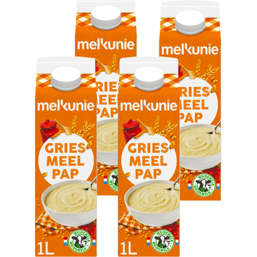 Melkunie griesmeel pap 4 x 1l