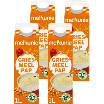 Melkunie griesmeel pap 4 x 1l