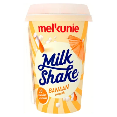 Melkunie Milkshake banaansmaak Beker 200 ml