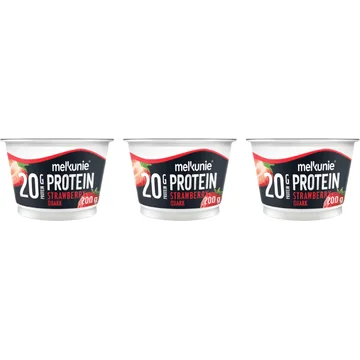 Melkunie Protein Strawberry Flavoured Quark 3x 200 g