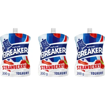 Melkunie Breaker Originals Strawberry Yoghurt 3x 200 g