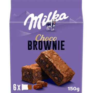 Milka Choco Brownie Chocolade Cakejes 6 Stuks 150g