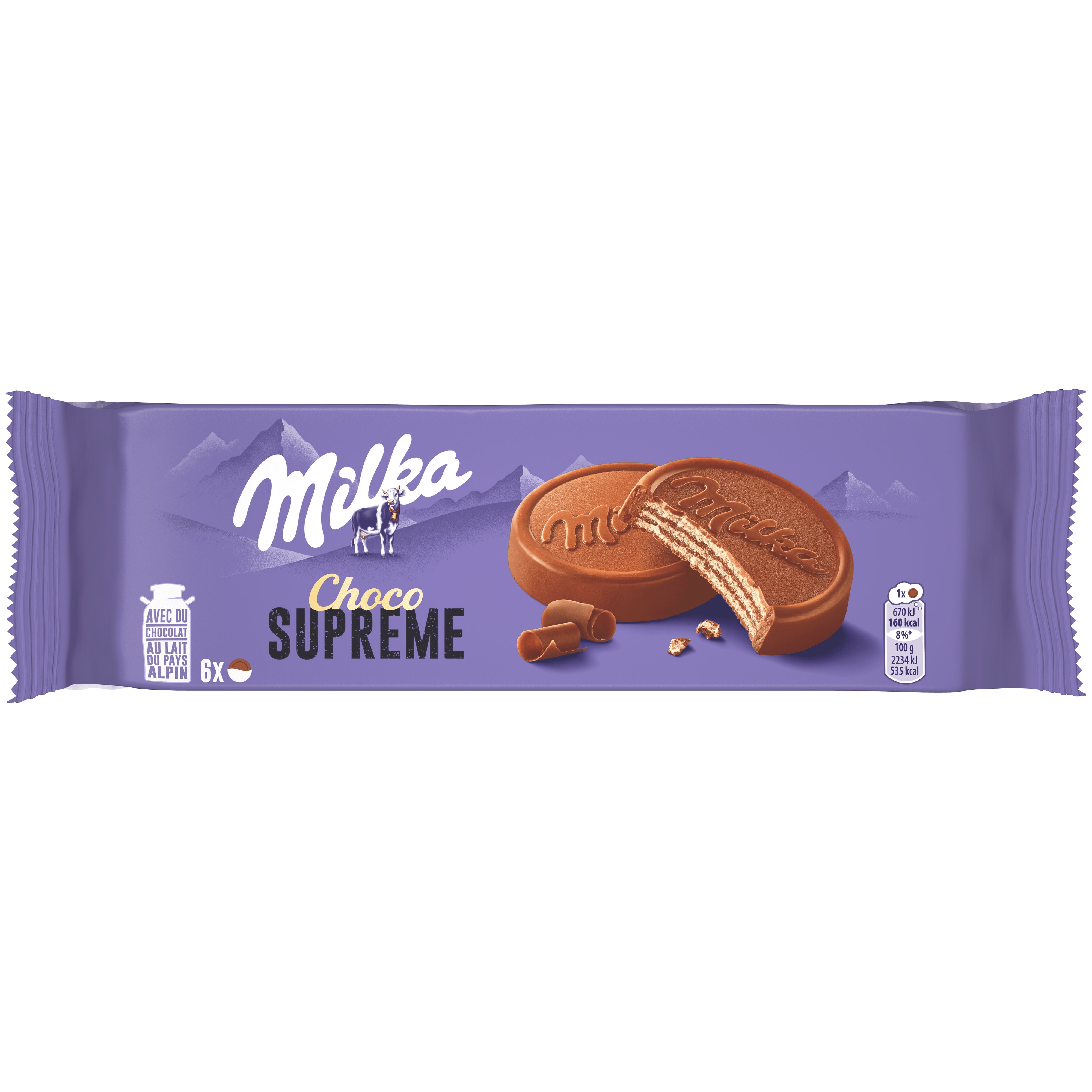 Milka Choco Wafer Koekjes Melkchocolade Wikkel 180 g