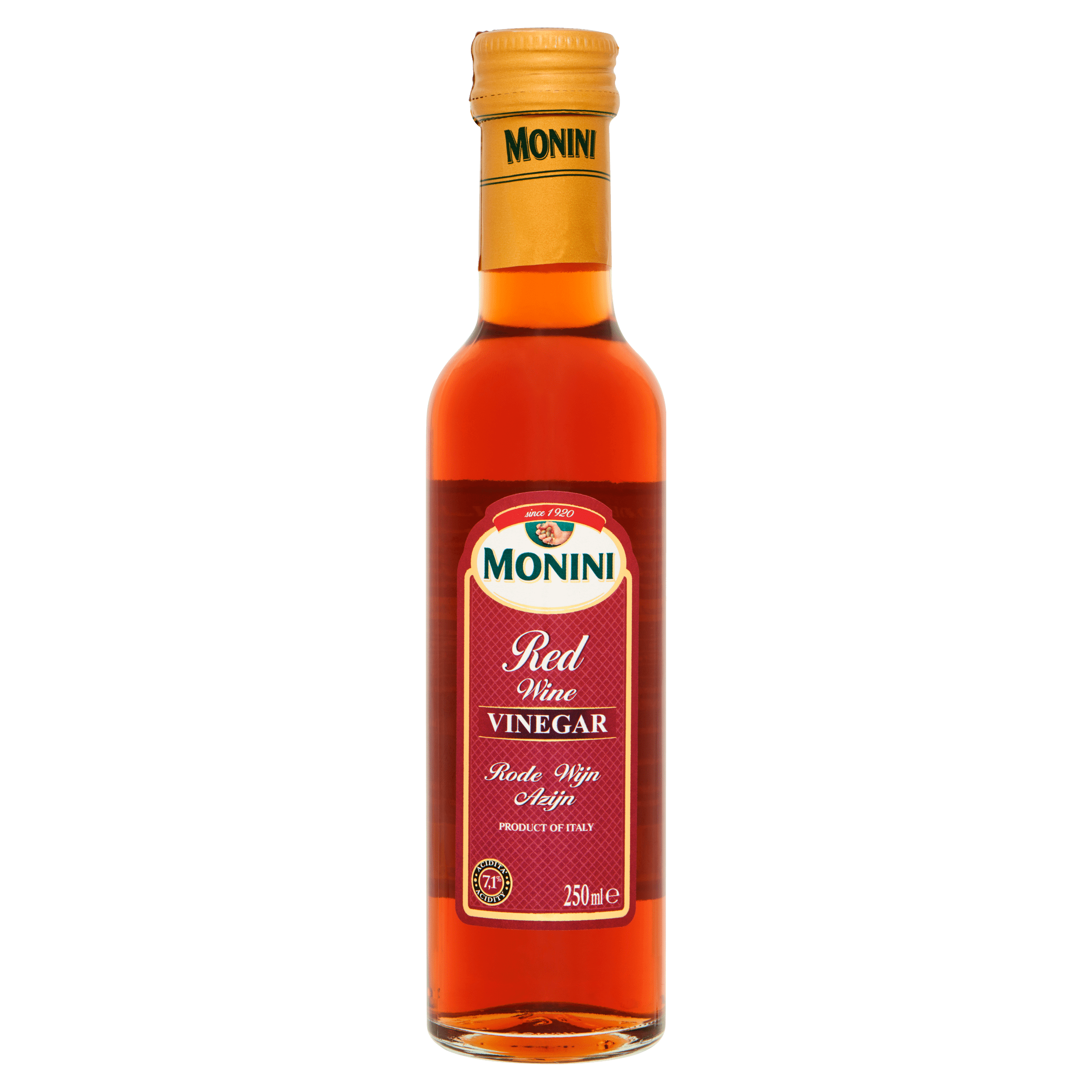 Monini Rode wijnazijn Fles 250 ml