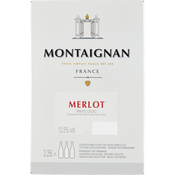 Montaignan - Merlot - Box - 2,25 L
