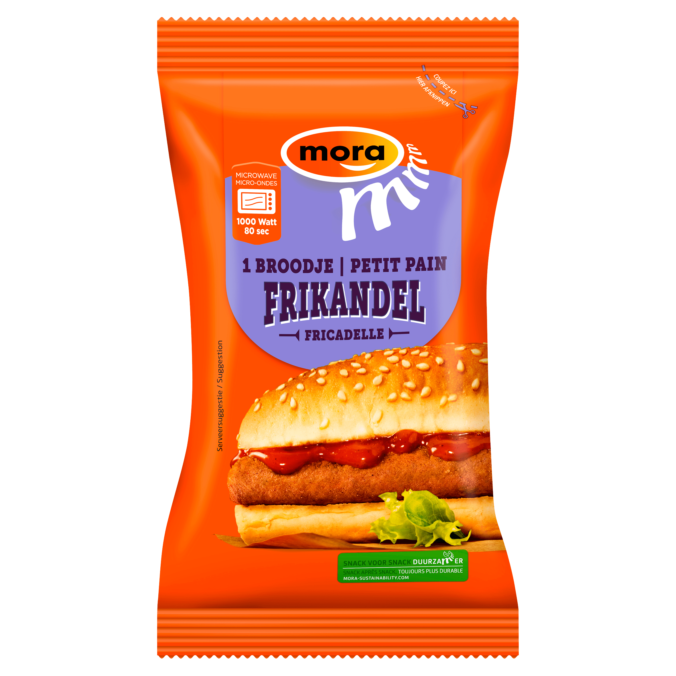 Mora Broodje Frikandel 140 g
