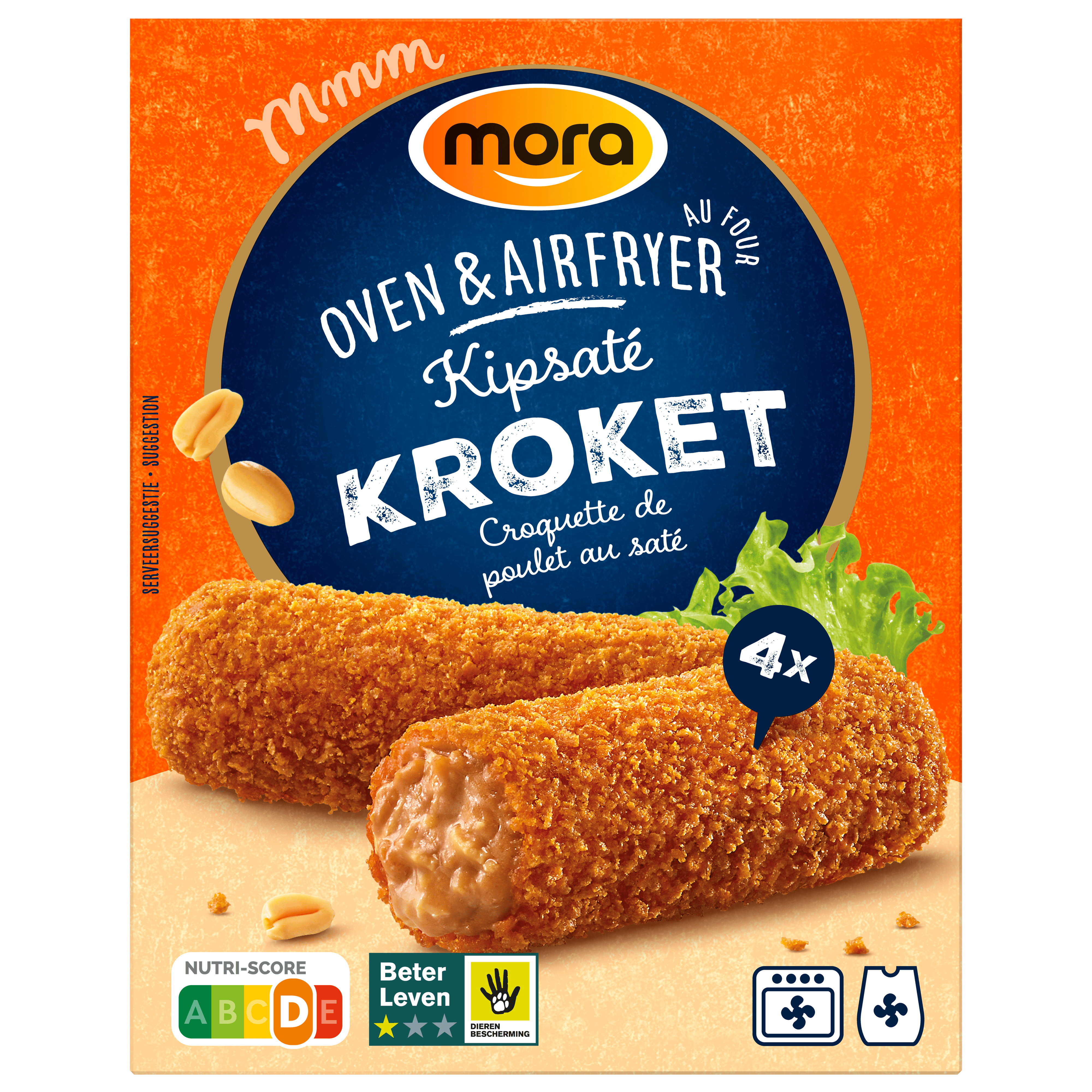 Mora Kroket saté 4st Doos 320 g