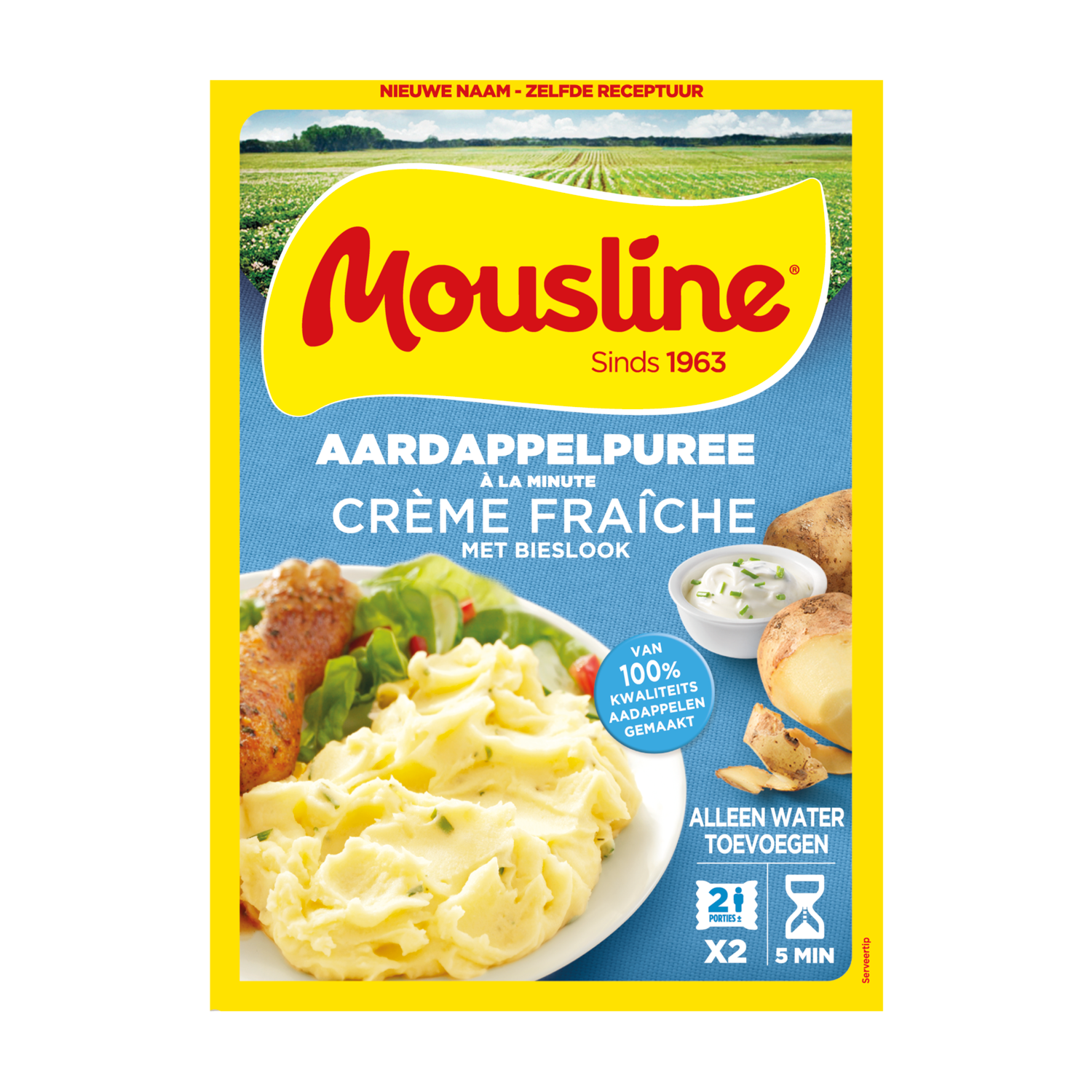 Mousline Puree a la minute creme fraiche