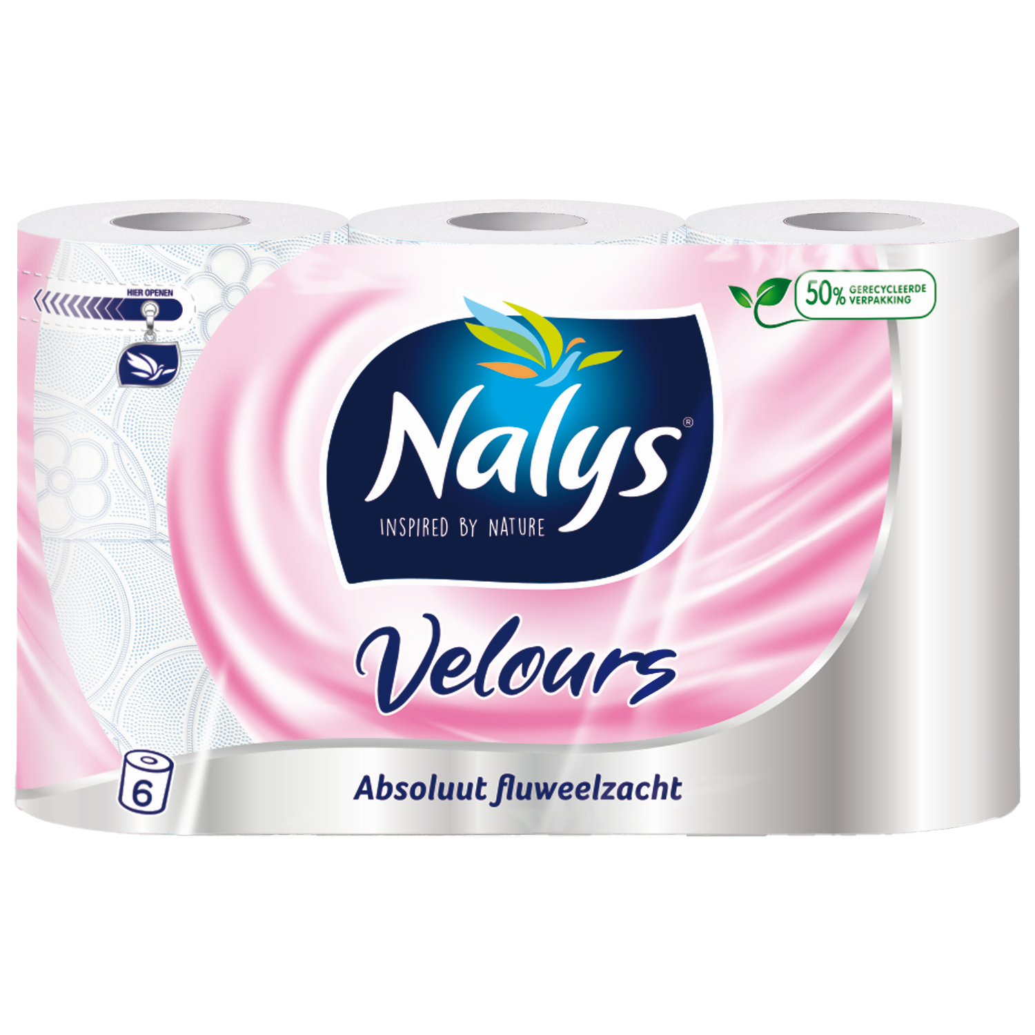 Nalys Toiletpapier velours 6-rol