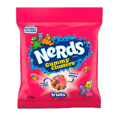 Nerds Gummy clusters fruits Zak 113 g