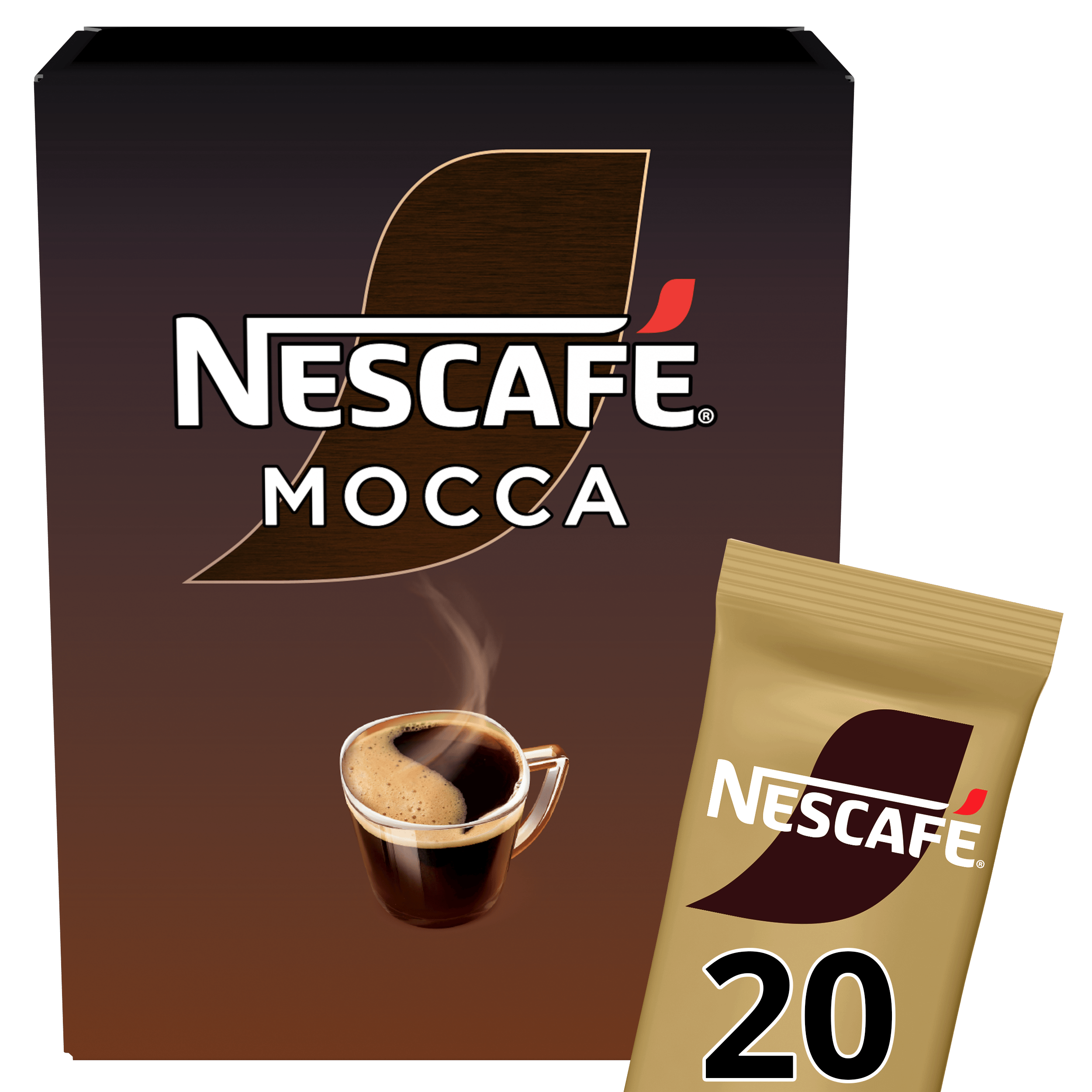 Nescafe Oploskoffie café mocca - 20 zakjes