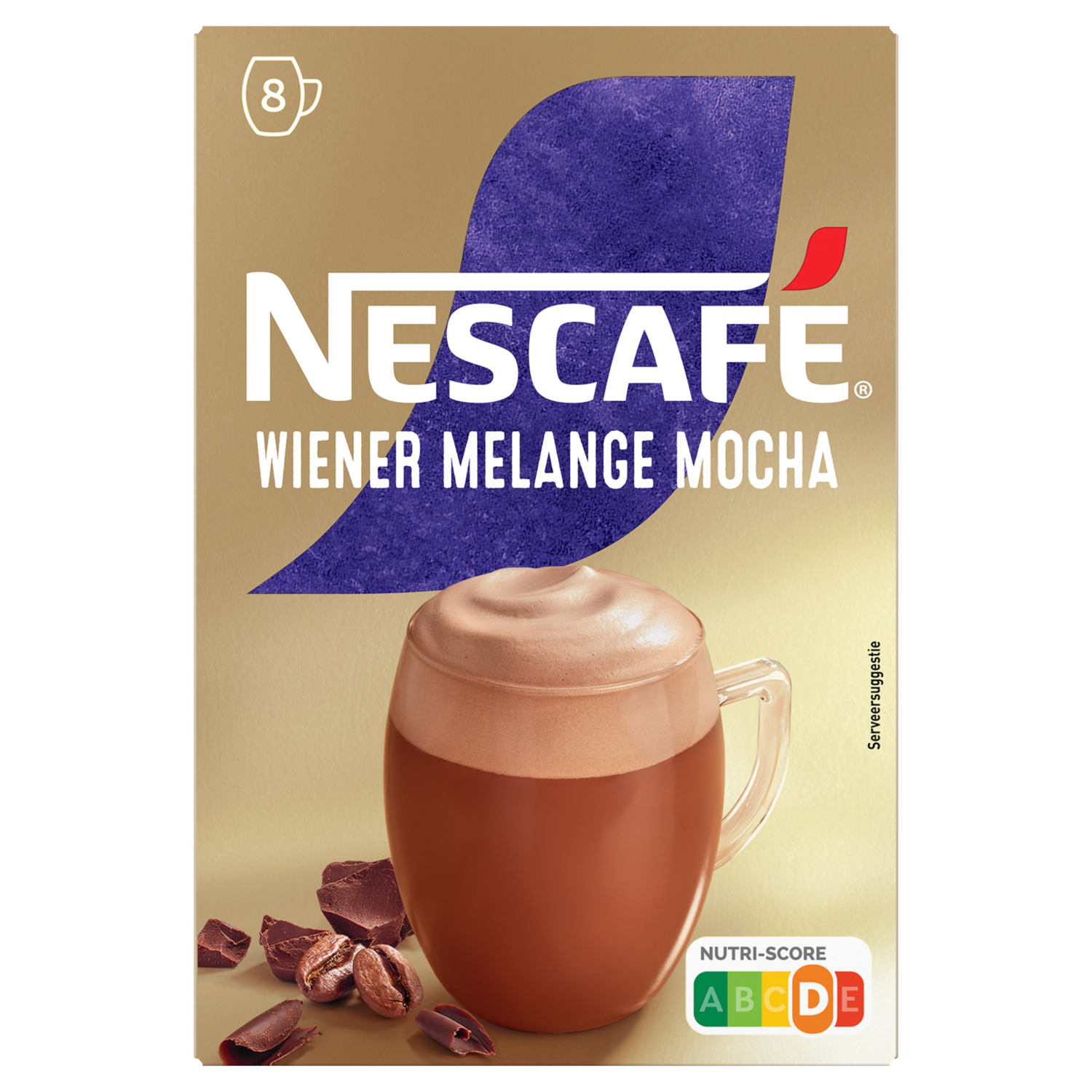 Nescafé Oploskoffie wiener melange 8 st.