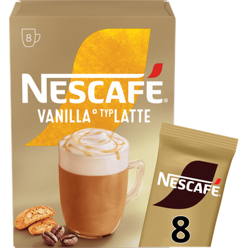 Nescafé Vanillesmaak Typ Latte 8 x 17 g