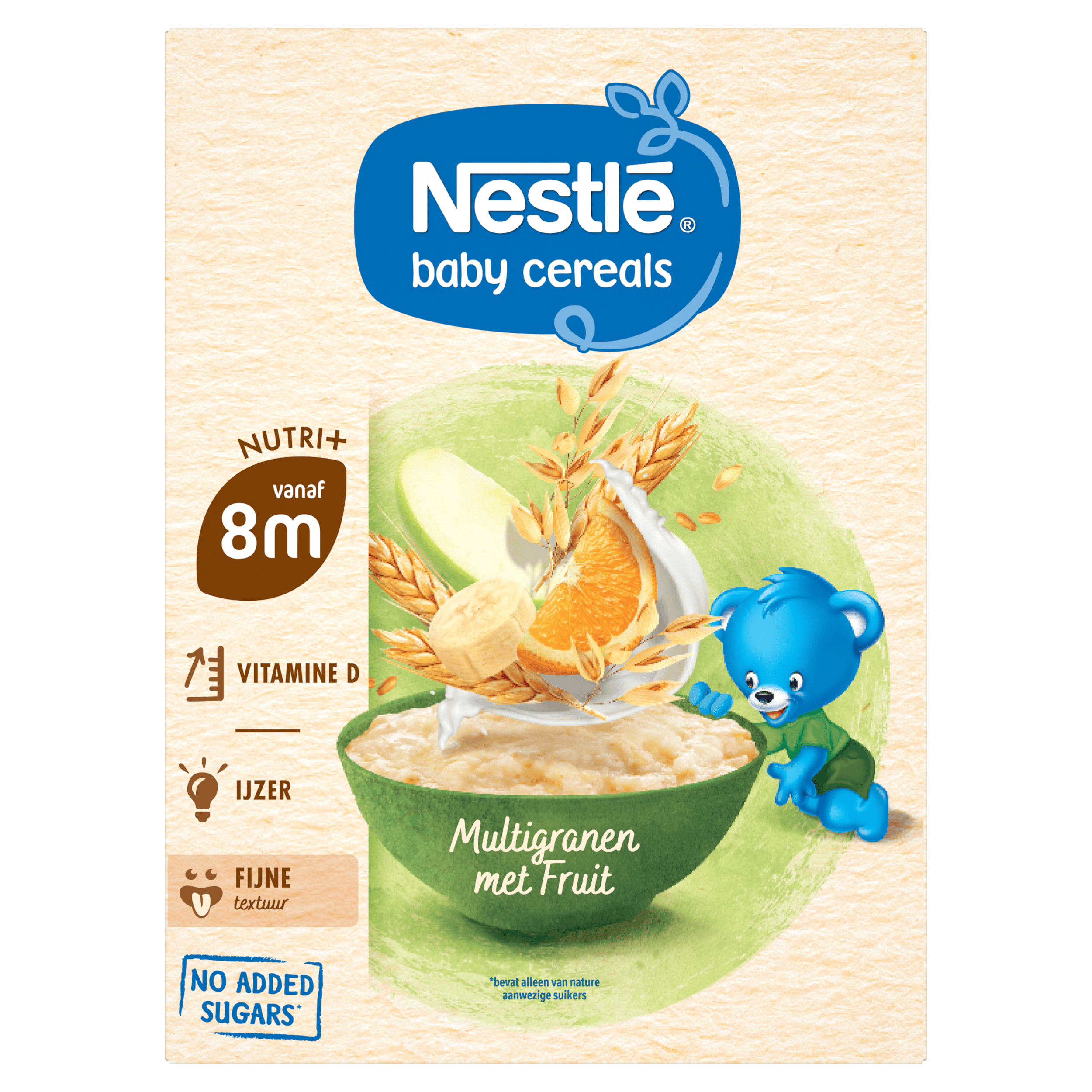 Nestlé baby cereals multigr Fruit 12m Doos 160 g