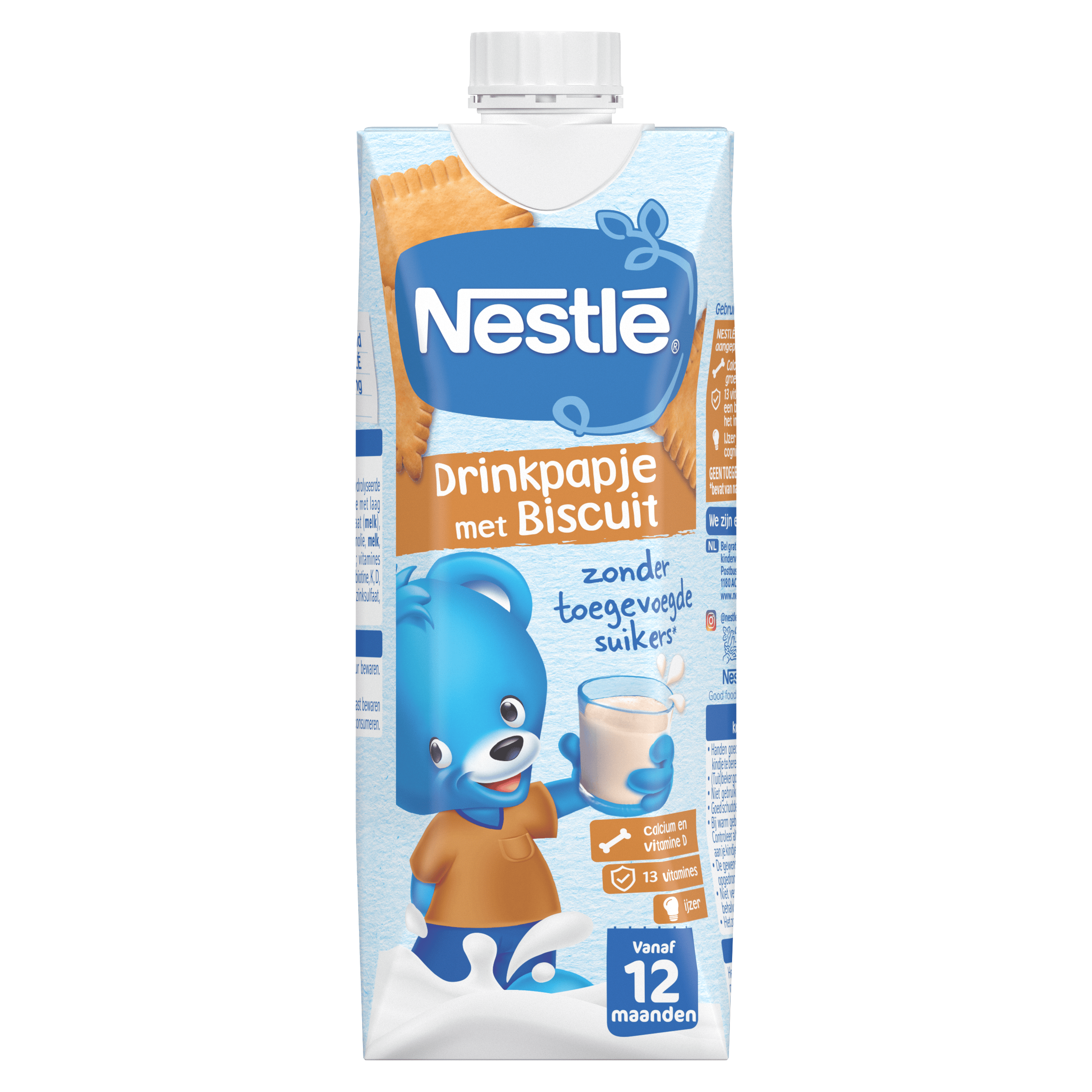 Nestlé Drinkpapje met biscuit +12m Pak 500 ml