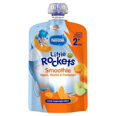 Nestlé Little rockets smoothie appel wortel pompoen