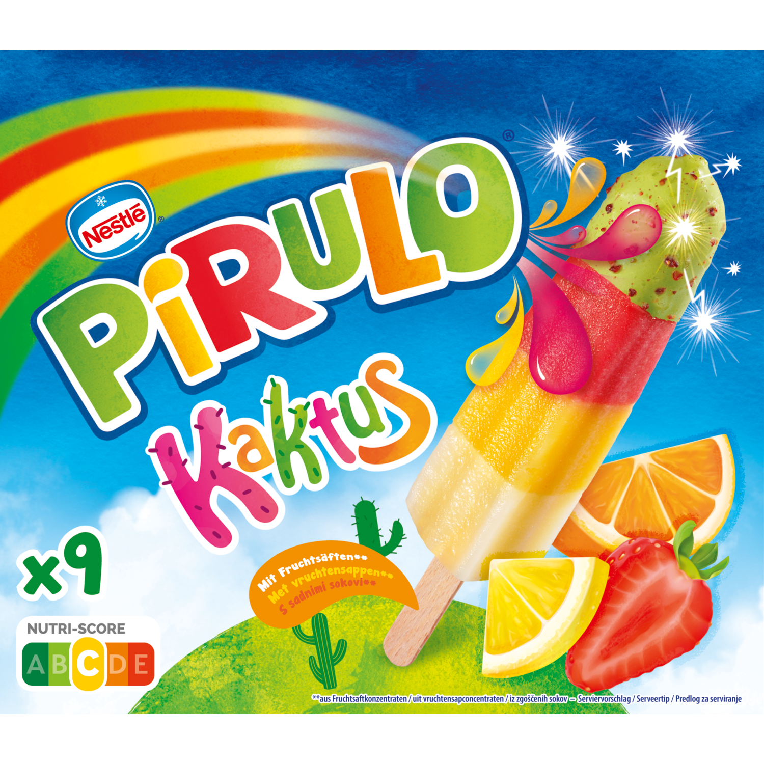 Nestlé Waterijs pirulo kaktus 9 stuks