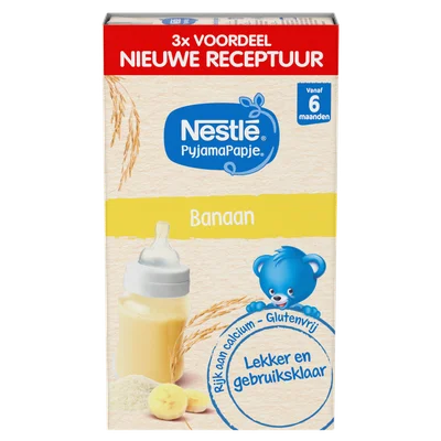 Nestlé PyjamaPapje® Banaan 6+ maanden baby pap 3 x 250 ml