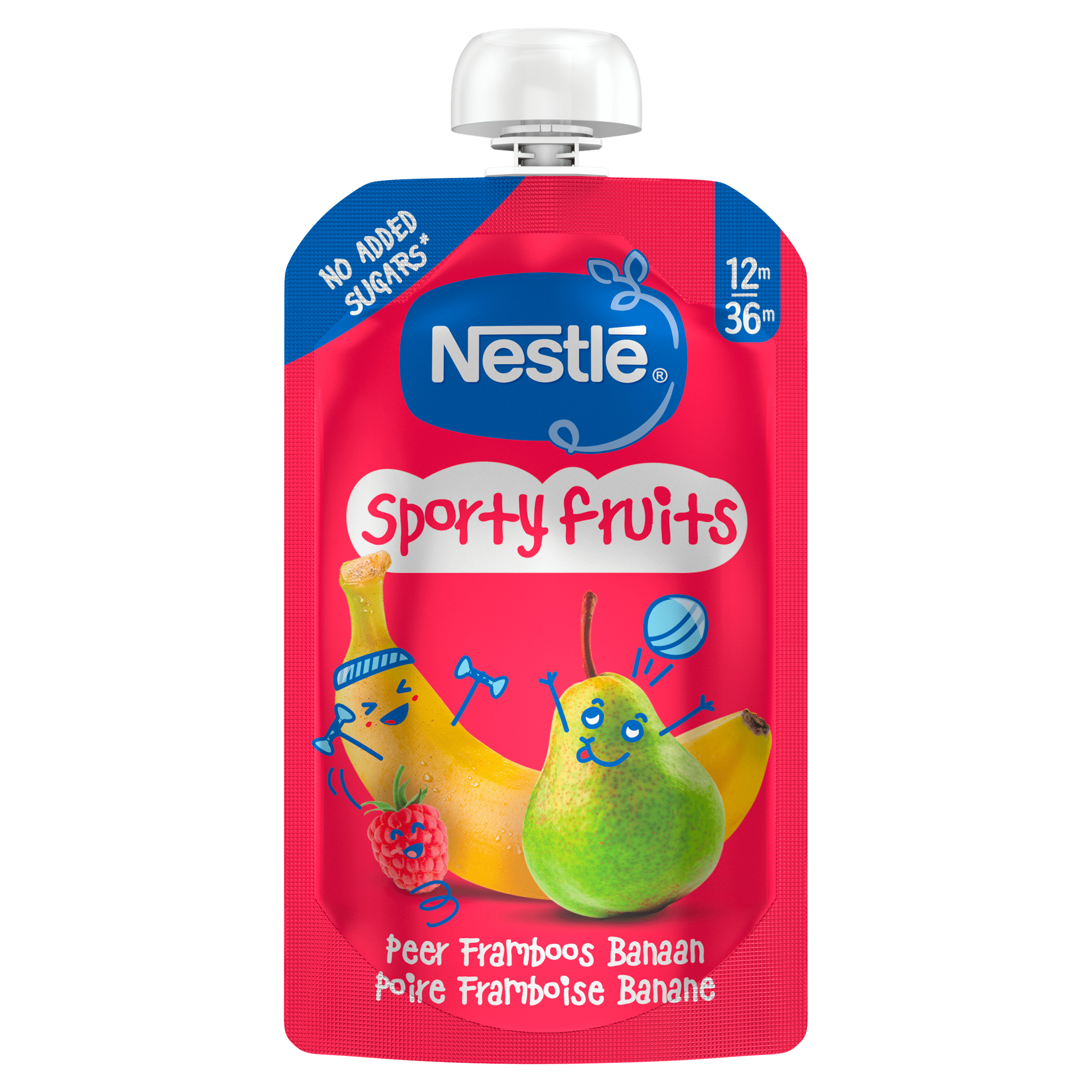 Nestlé knijp Sporty fruits 12-36m Stazak 110 g