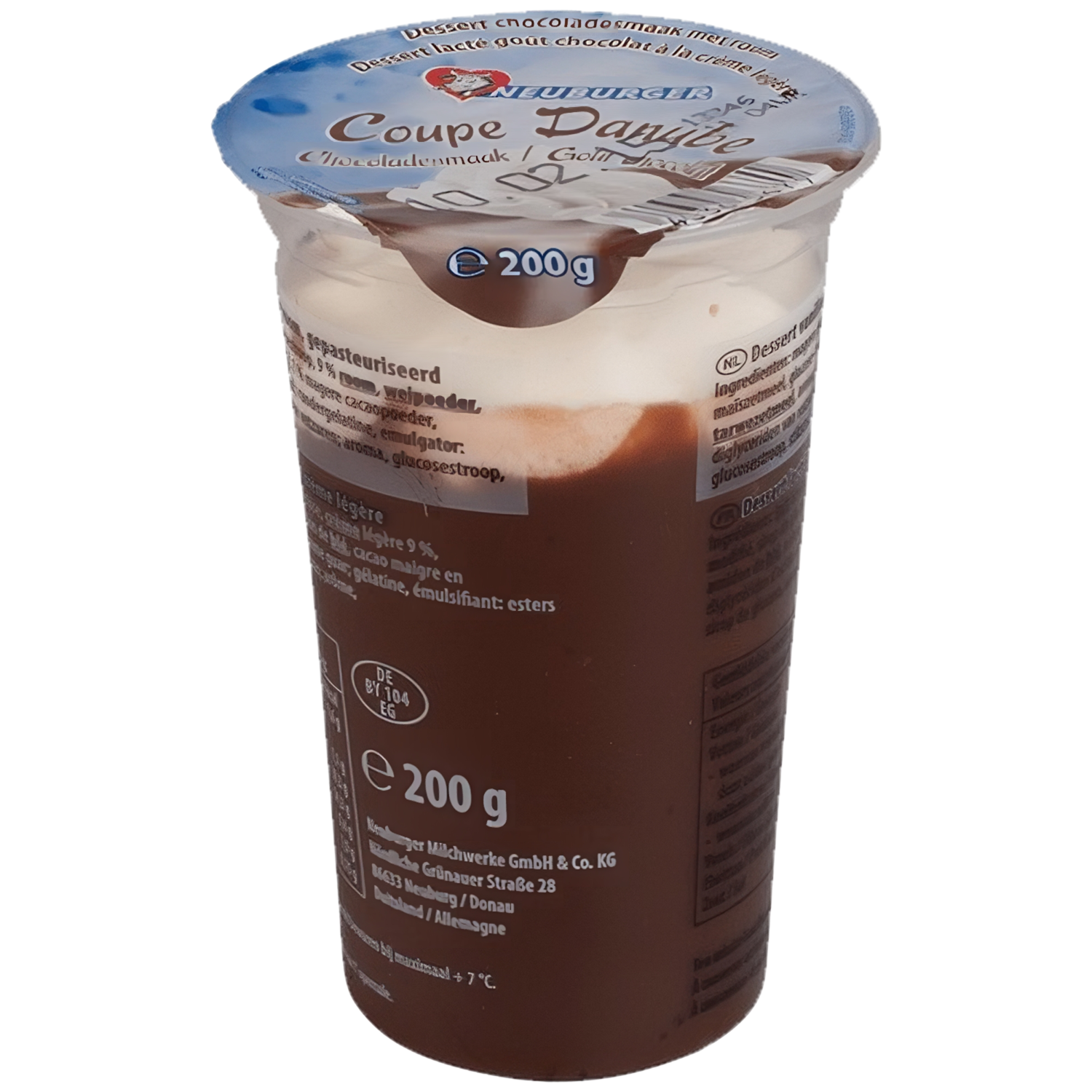 Neuburger Chocolade toetje met room