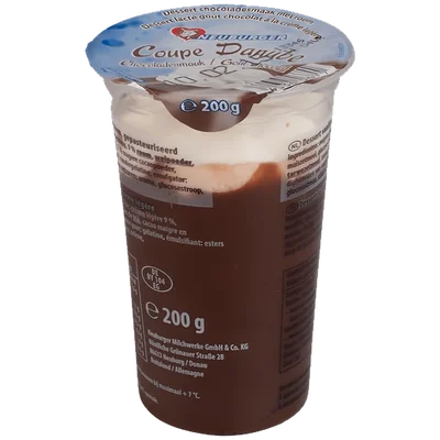 Neuburger Chocolade toetje met room