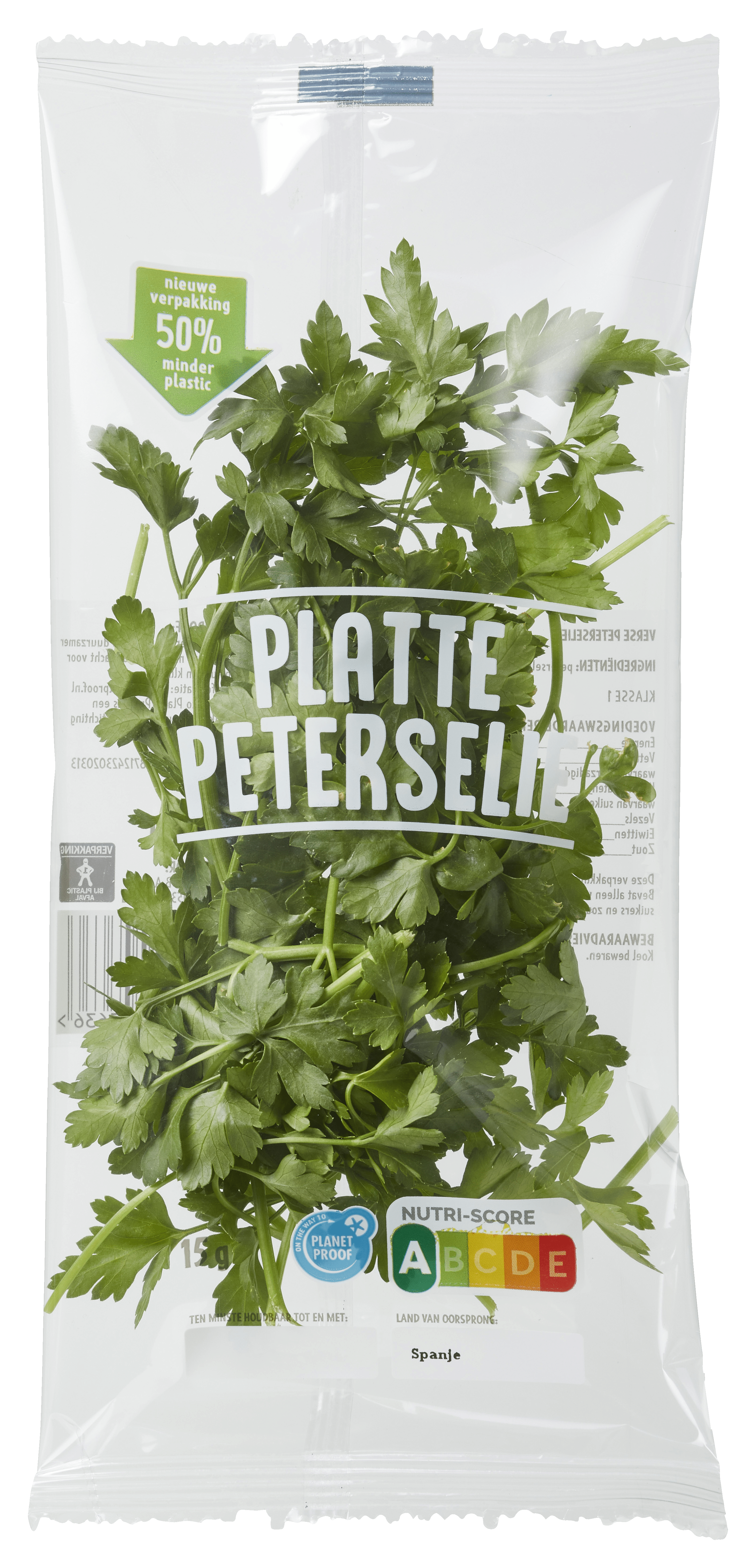 Neutraal Platte peterselie zakje Zak 15 g