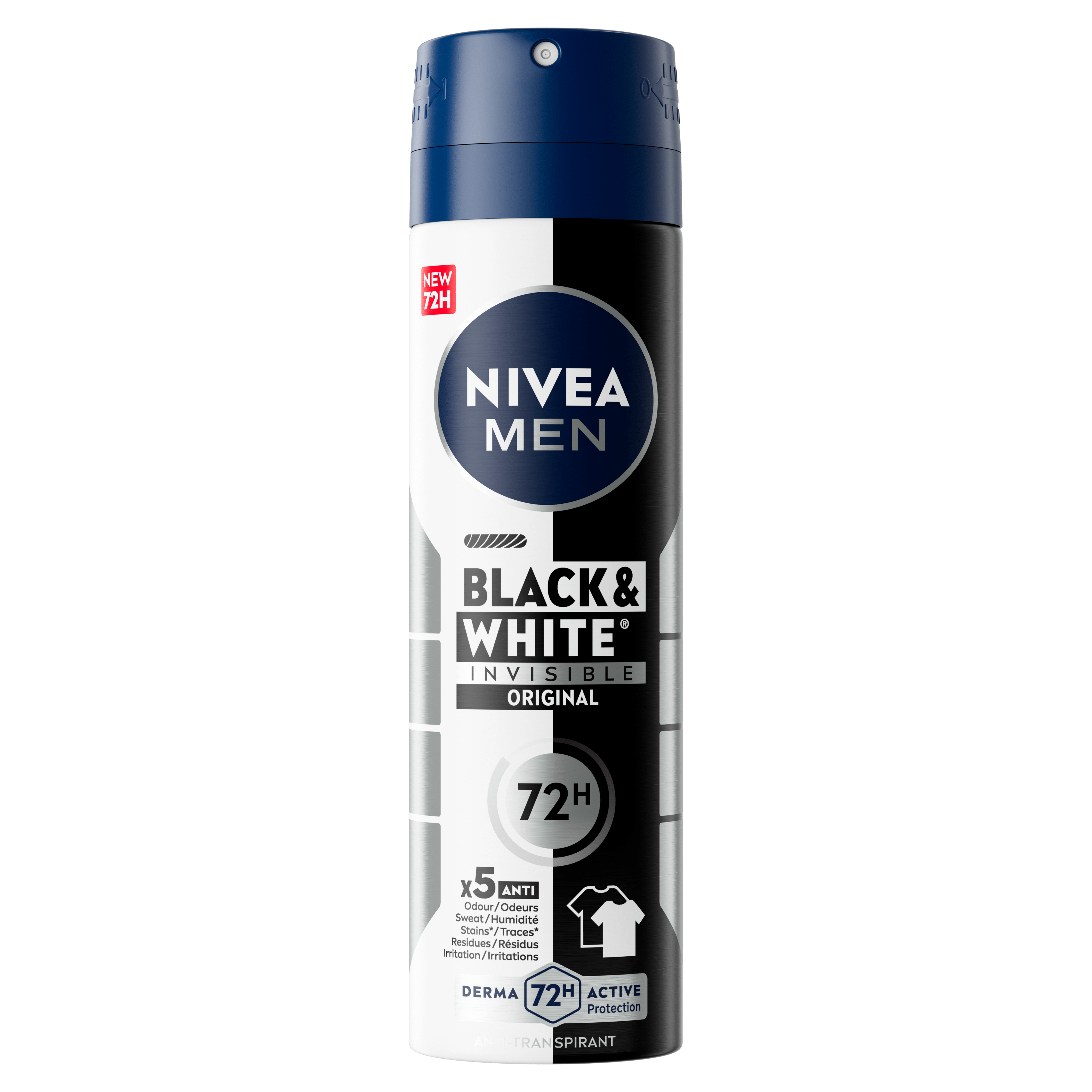 Nivea For Men Deo spray invisible black&amp;white Spuitbus 150 ml