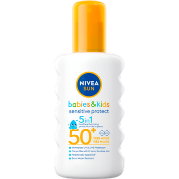 Nivea Sun Babies & Kids Sensitive Zonnebrand Spray SPF 50 200 ML