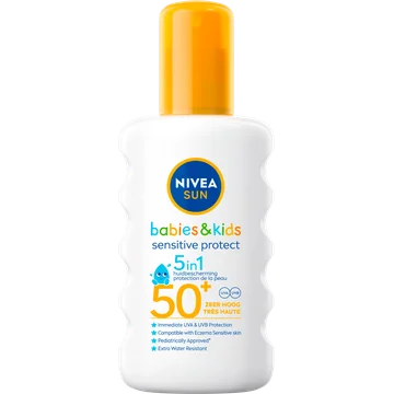 Nivea Sun Babies & Kids Sensitive Zonnebrand Spray SPF 50 200 ML