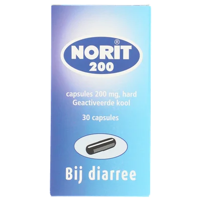 Norit Capsules 200mg Stuk 30 st