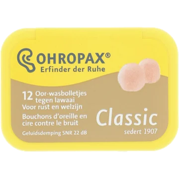 Ohropax Classic oordopjes, 12 stuks