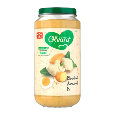 Olvarit 12+mnd Bloemkool Aardappel Ei Pot 250 g