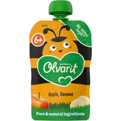 Olvarit Knijpfruit Appel Banaan 6+ Maanden 100 g