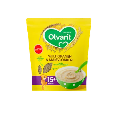 Olvarit 15+mnd Pap Multigranen & Maisvlokken