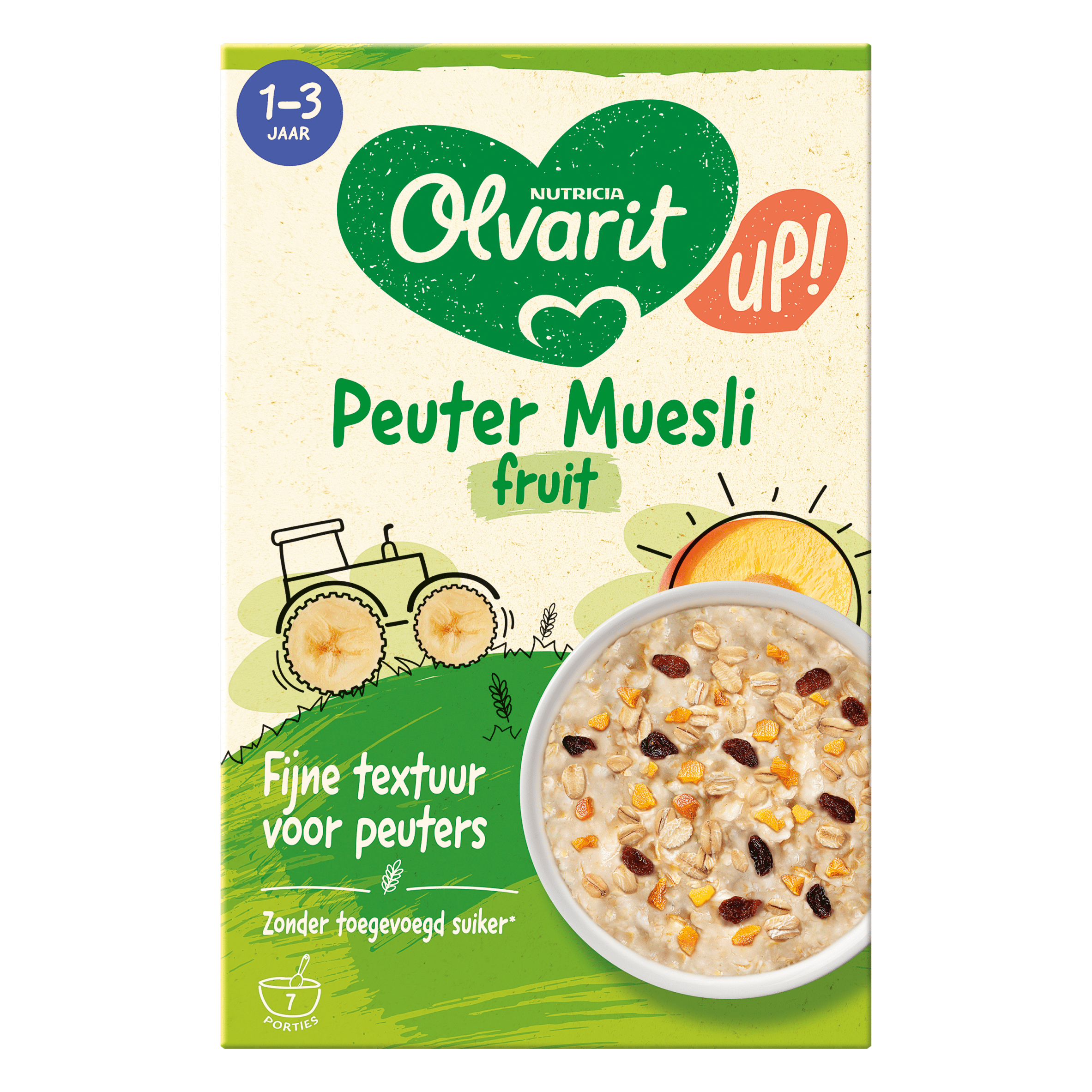 Olvarit Up! Peutermuesli Fruit 1-3j Pot 250 g