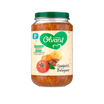 Olvarit 8+mnd Spaghetti Bolognese Pot 200 g