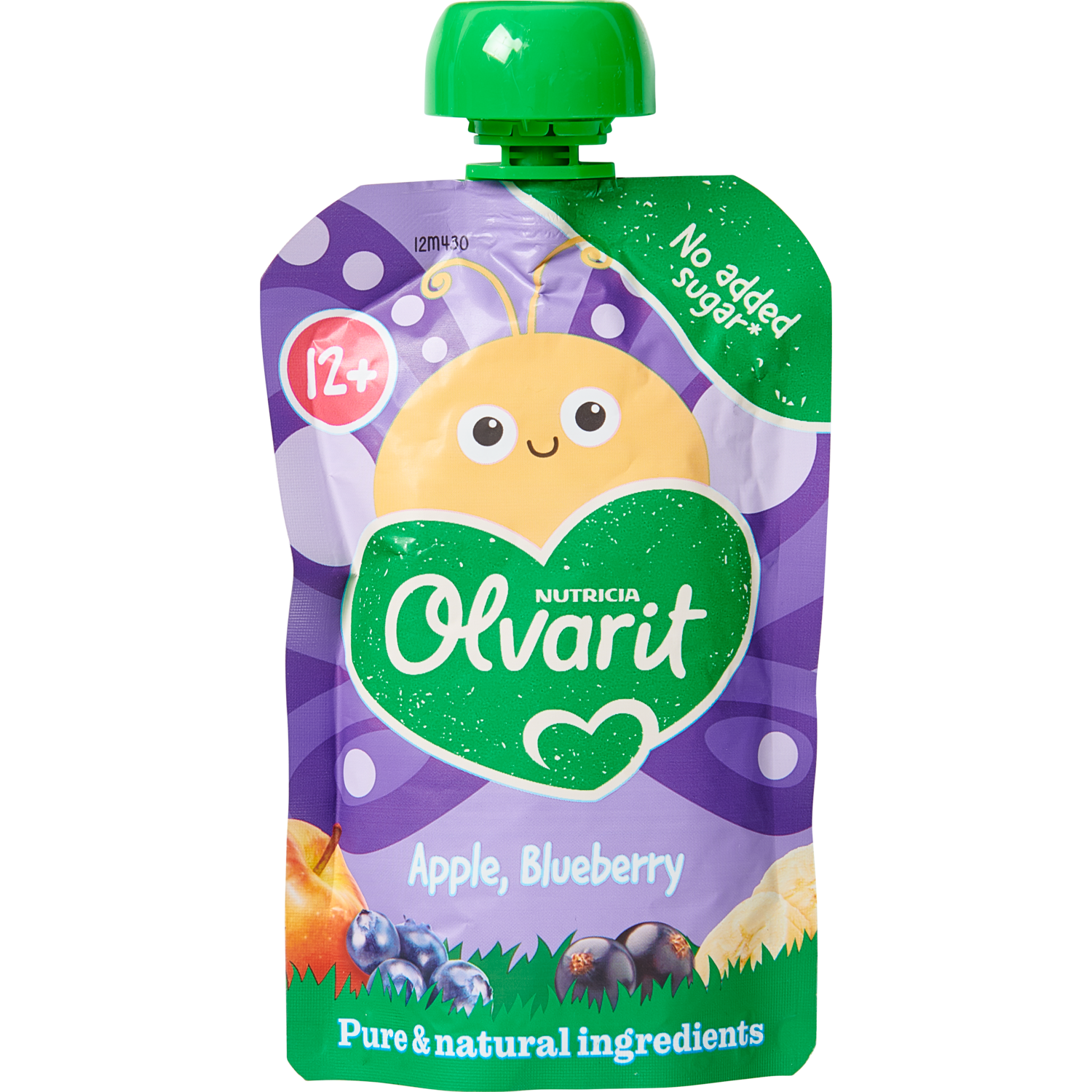 Olvarit 6+ Maanden Knijpfruit Spinazie, Kiwi, Appel 100 g
