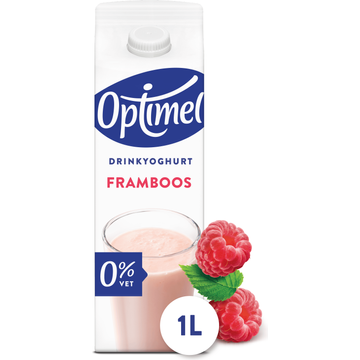 Optimel Drinkyoghurt Framboos 0% Vet 1L