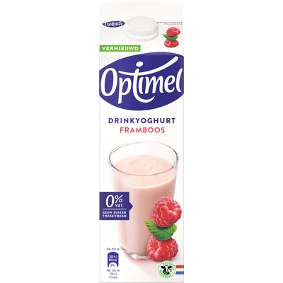 Optimel Drink framboos 0% vet Pak 1000 ml