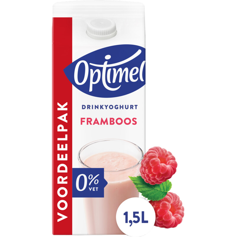 Optimel Drinkyoghurt framboos voordeelpak