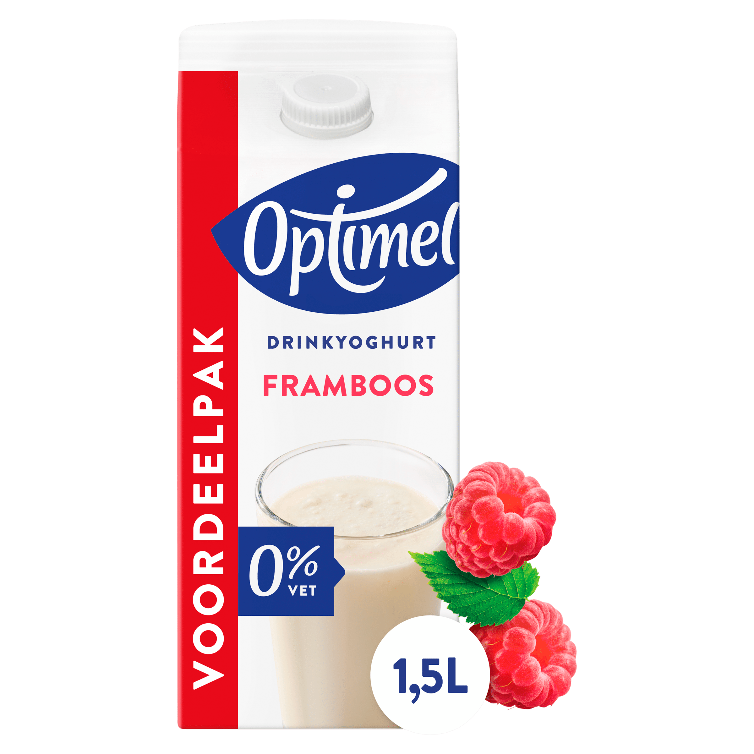 Optimel Drinkyoghurt Framboos 0% Vet 1.5L