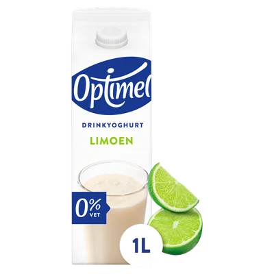 Optimel Drinkyoghurt Limoen 0% Vet 1L