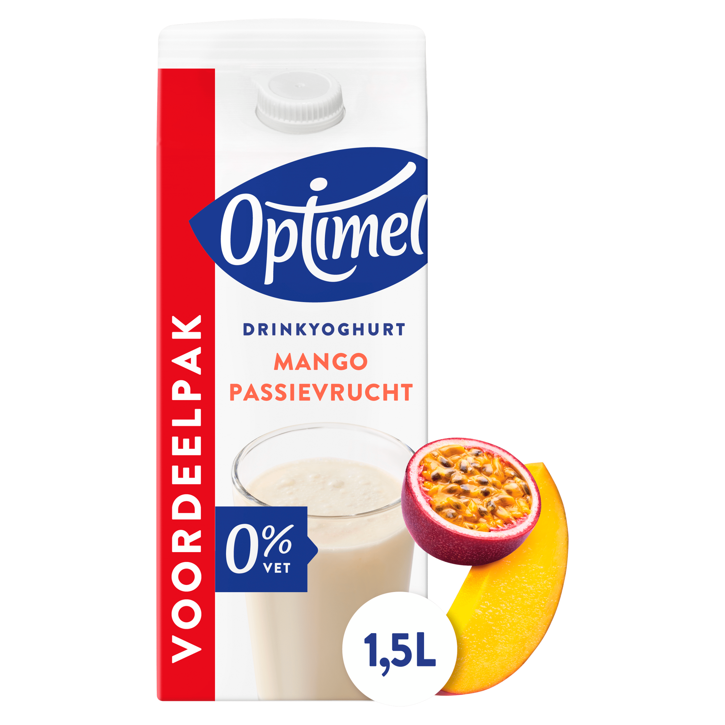 Optimel Drink Mango/Passie 0% vet Pak 1500 ml