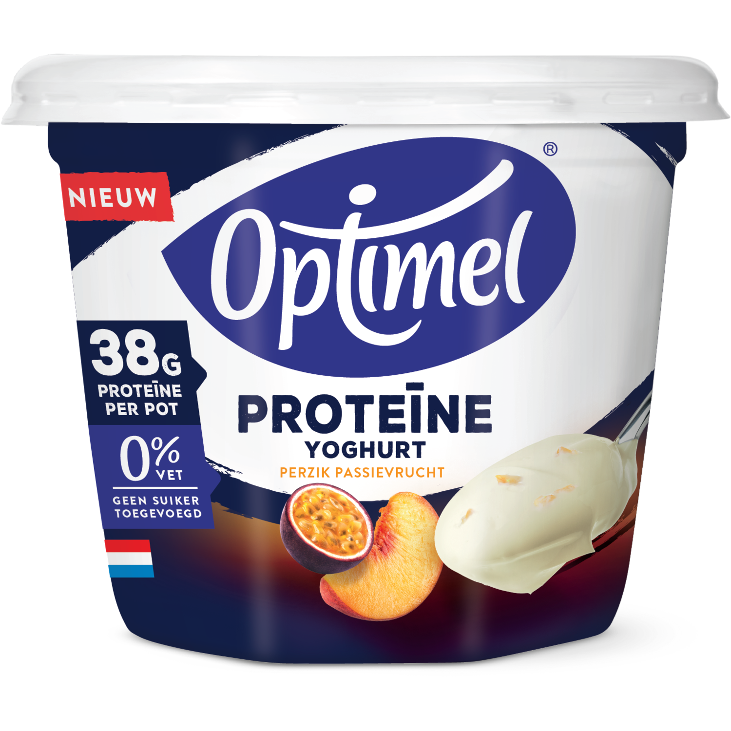 Optimel Yoghurt Griekse stijl perzik passievrucht protein