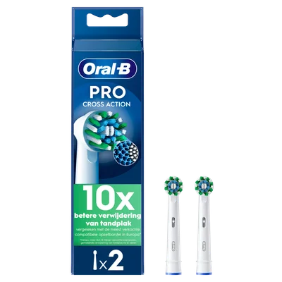 Oral-B Opzetborstel crossaction Blister 2 st