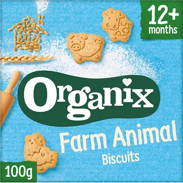 Organix Boerderijdieren koekjes babysnack 1+jr