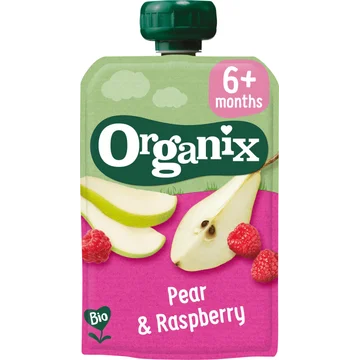 Organix Bio Pear & Raspberry 6+ Months 100 g