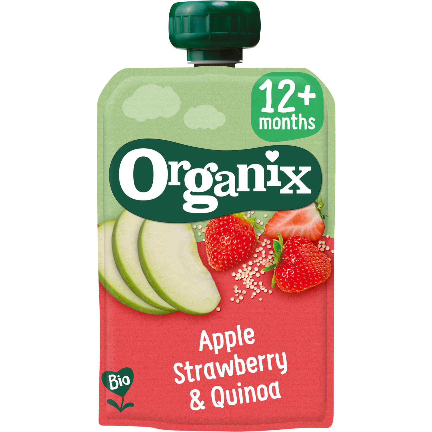 Organix Just apple, strawberry & quinoa
